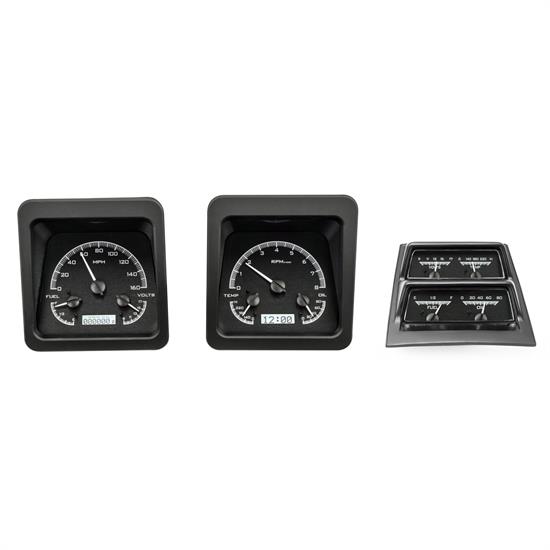 Dakota Digital VHX-69C-CAM-K-W 1969 Camaro VHX Instruments, Black