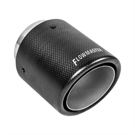Flowmaster 15401 4 In. Exhaust Tip, Carbon Fiber, Fits 3 In.