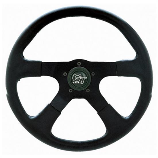 Grant 749 GT Rally Steering Wheel, 14 Inch, Black/Black