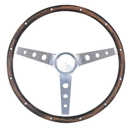 Grant 966 Classic Wood Steering Wheel w/ Mustang Horn Button, 15 Inch