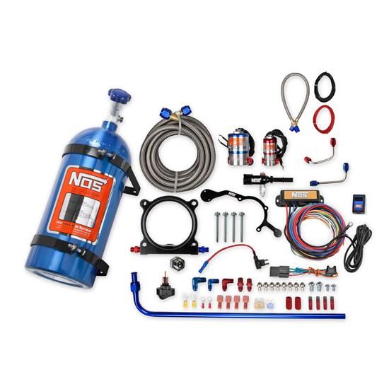 NOS 02126NOS Complete Wet Nitrous System 15-17 Mustang 5.0L, Blue