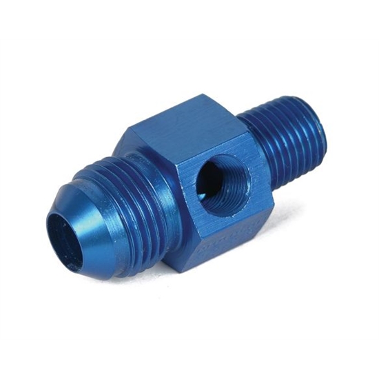 Earls 100197ERL Fuel Pressure Gauge Adapter, -8 AN Male