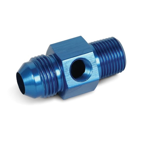 Earls 100198ERL Fuel Pressure Gauge Adapter, -8 AN Male