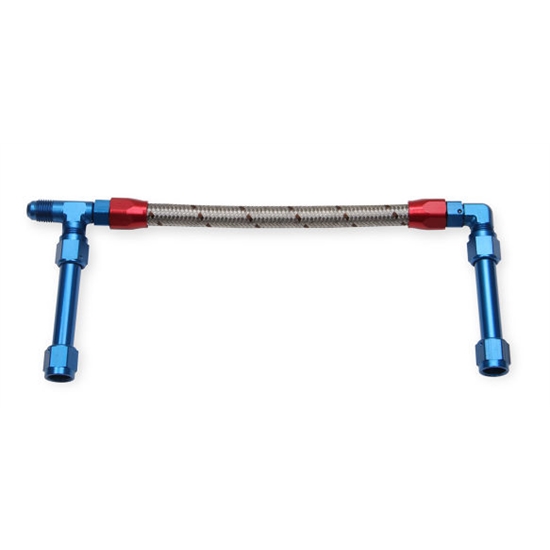 Earls 104185ERL -8 AN Single Inlet with Stainless Hose