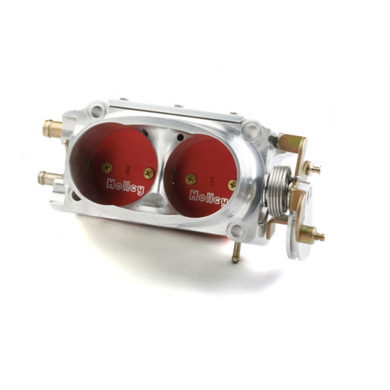 Holley 112-507 Hi Flow EFI Throttle Body 2 x 58mm Clear Coat