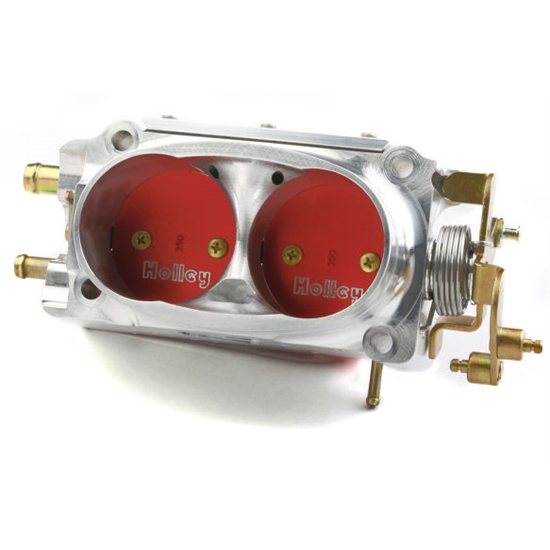 Holley 112-509 Hi Flow EFI Throttle Body 2 x 58mm Clear Coat