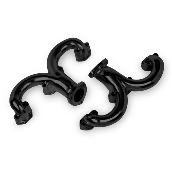 Flowtech 11704FLT SB Chevy Rams Horn Exhaust Manifold, Black Paint