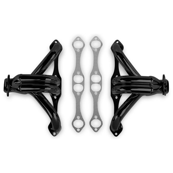 Flowtech 11705FLT Block Hugger Header, SB Chevy with D-Port Heads