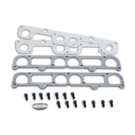 Hooker 11887HKR Flange Kit, D-Port Shape Flange Port