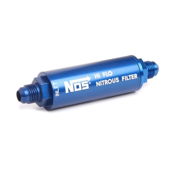 NOS 15552NOS High Pressure Nitrous Filter, -6AN x-6AN Billet Aluminum