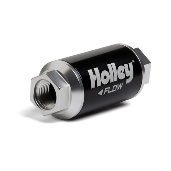 Holley 162-562 100 GPH HP Billet Fuel Filter, 3.5 Inch Length