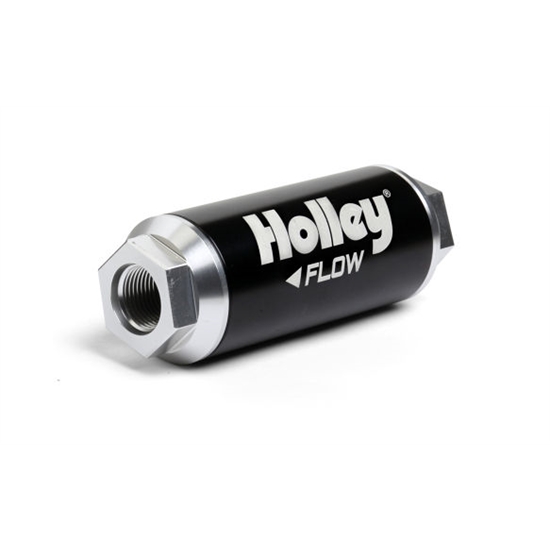 Holley 162-572 260 GPH Billet Dominator Fuel filter, 100 Micron