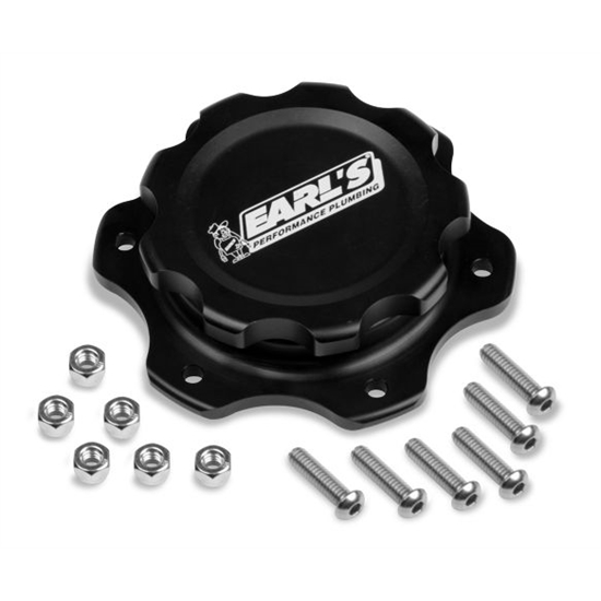 Earls 166016ERL Billet Fuel Cell Cap, 6-Bolt Flange
