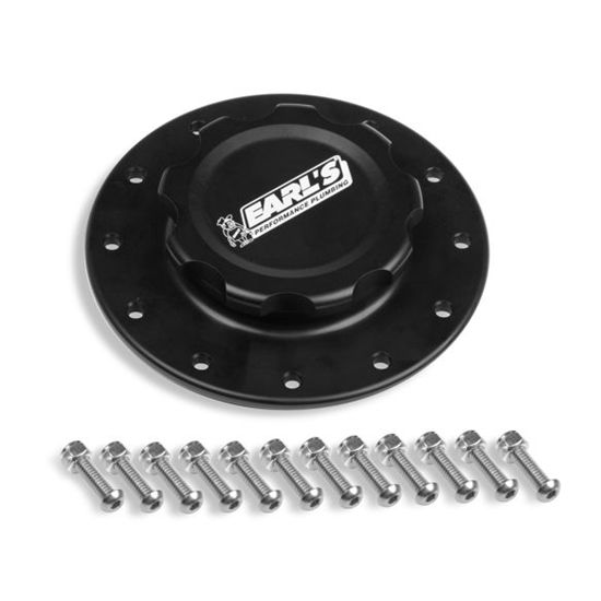Earls 166017ERL Billet, Fuel Cell Cap, 12-Bolt Flange