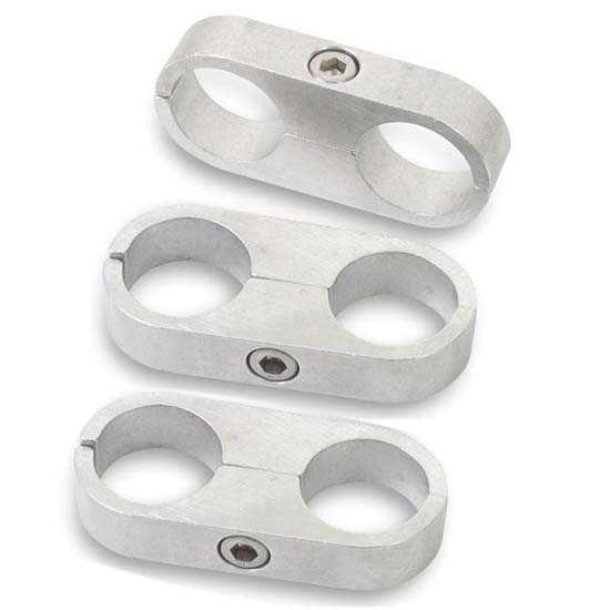 Earls 167204ERL Hose & Tubing Separator, 1/4 Inch, Set of 3, Polished