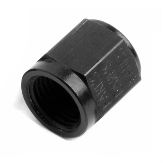 NOS 17556NOS -6 AN, 3/8 Inch Tube Nut, Black, Aluminum