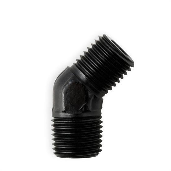 NOS 17715NOS Flare Jet Fitting, 45 Degree, Black