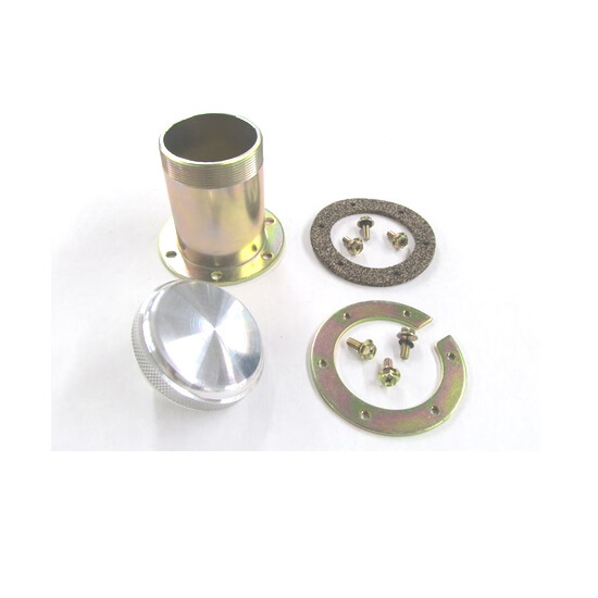 Holley 19-167 Bolt On Fuel Filler Neck & Alum Cap Kit 2 Inch Tall