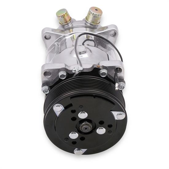 Holley 199-105 SD508 Sanden A/C Compressor, Polished