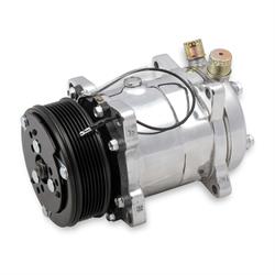 Holley 199-105 SD508 Sanden A/C Compressor, Polished