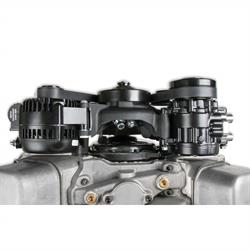Holley 20-242BK BBC Mid-Mount Complete Accessory System, Black