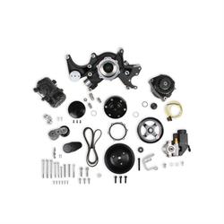 Holley 20-242BK BBC Mid-Mount Complete Accessory System, Black