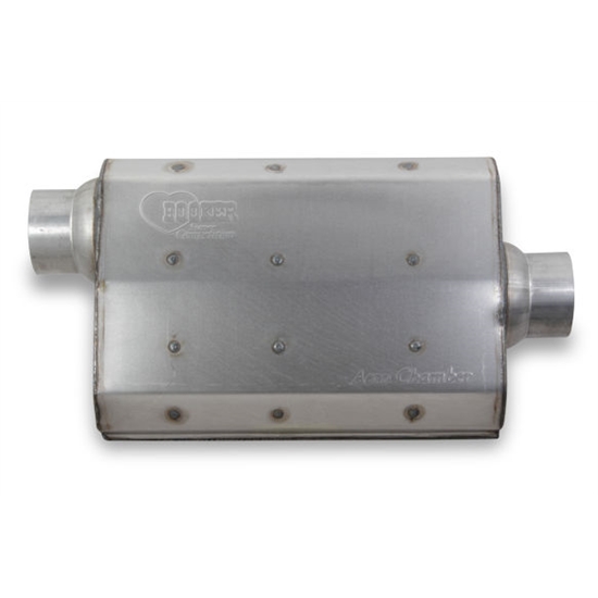 Hooker 21505HKR Aero Chamber Muffler, Single 3 Inch Offset Inlet