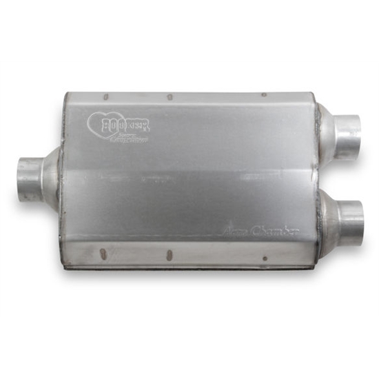 Hooker 21508HKR Aero Chamber Muffler, Single 2-1/2 Inch Offset Inlet