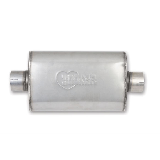 Hooker 21646HKR VR304 SS Muffler, Single 3 Inch Center Inlet