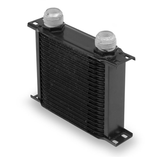 Earls 21916AERL 19 Row Oil Cooler, -16 AN, Black