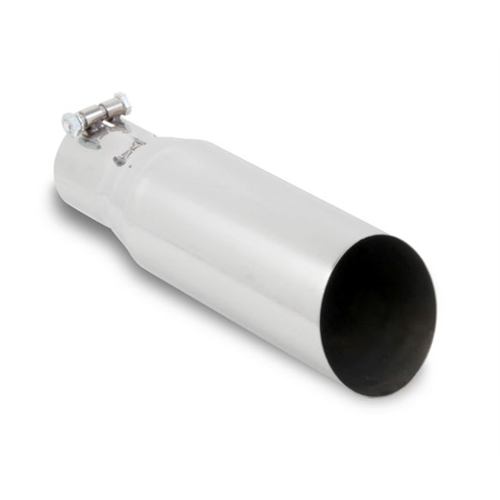 Hooker 22208HKR Single Tip Slant Cut Style Exhaust Tip, Large Bore