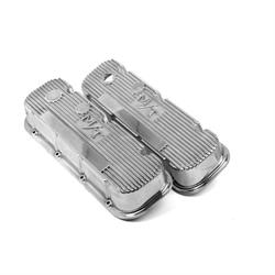 Holley 241-84 BB Chevy M/T Valve Covers, Polished, Cast Aluminum