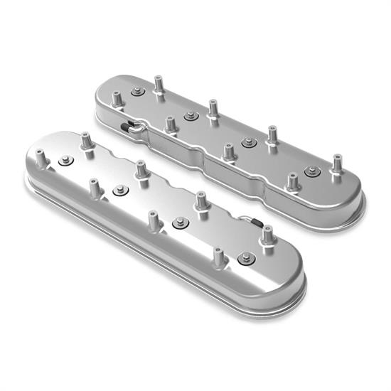 Holley 241-96 Tall LS Valve Cover, Dry Sump, Polished