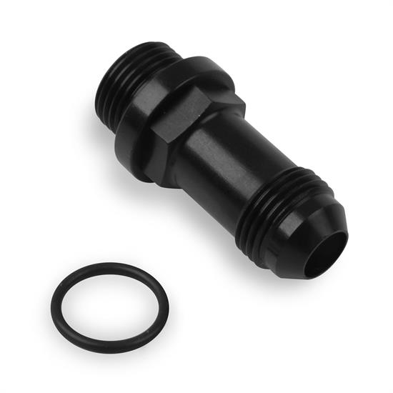 Holley 26-164-1 Fuel Inlet Fitting, -6 AN Male, Black