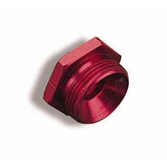 Holley 26-76 Fuel Inlet Plug, Aluminum, Anodized 7/8-20