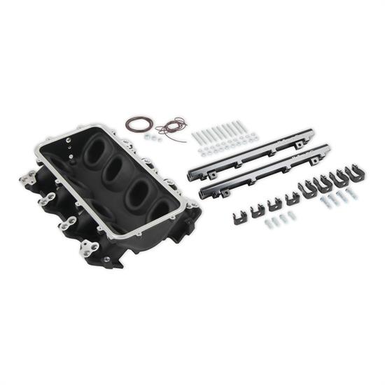 Holley 300-601BK Dual Fuel Injector LS1 Lo-Ram Manifold Base