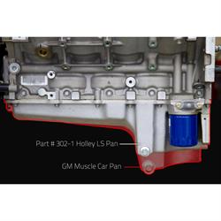 Holley 302-1 LS Swap Retro-Fit Oil Pan