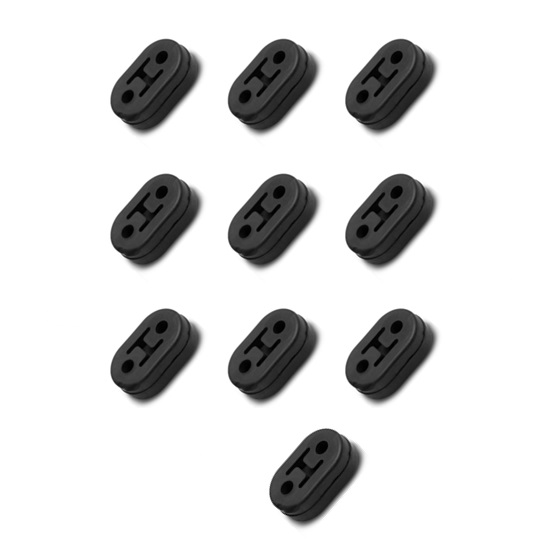 Hooker 41164HKR 2-Hole Rubber Isolator, 1/2" Inch, 10-Pack
