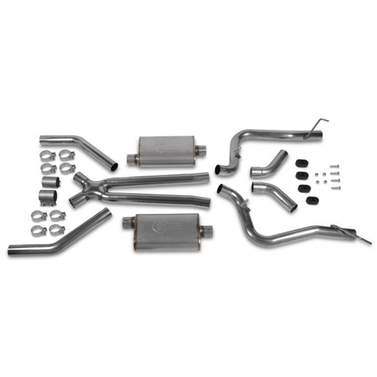 Hooker 42505HKR Header Back Exhaust System, Stainless Steel, 2.5 Inch