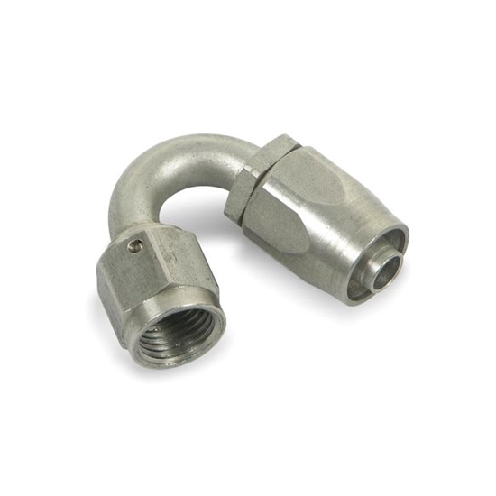 Earls 495006ERL Auto Fit 150 Degree Hose End, Female, -6 AN to -6 AN