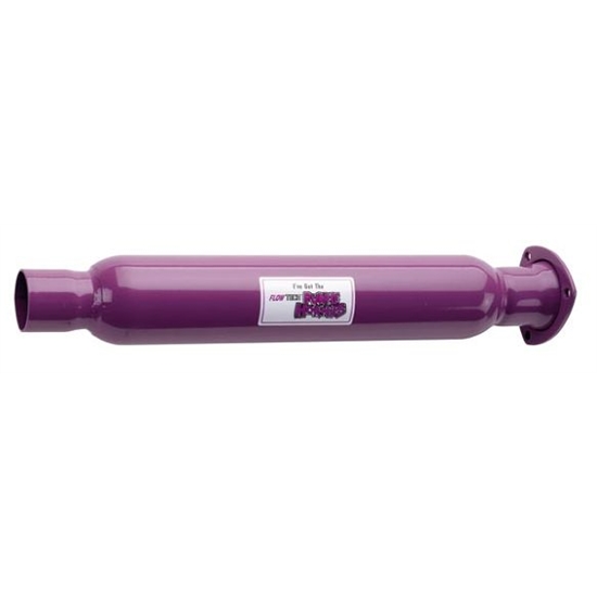 Flowtech 50230FLT Purple Hornies 3-Hole Header Muffler, 3 Inch Inlet