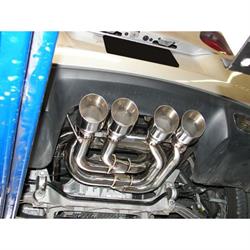 Flowtech 51602FLT Axle-Back Exhaust System, 2005-2008 Corvette 6.2L