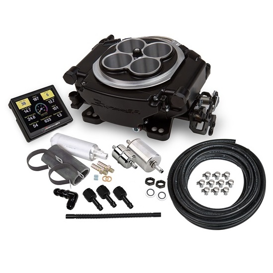 Holley Sniper 550-511K EFI Self-Tuning Master Kit, Black Ceramic