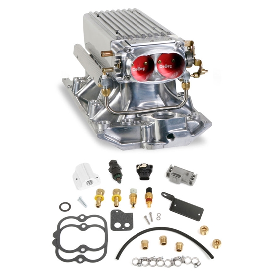 Holley 550-710 SB Chevy Polished Stealth Ram Multi-Port Power Pack
