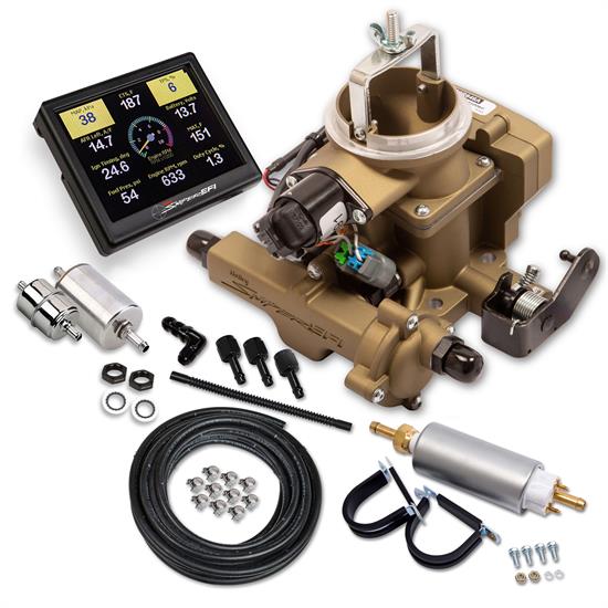 Holley Sniper 550-860K EFI BBD Master Kit Jeep CJ, Classic Gold