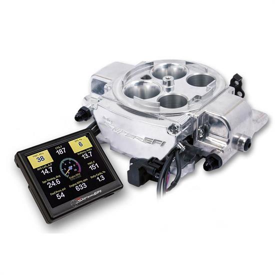 Holley Sniper 550-867 EFI Quadrajet, Shiny Finish