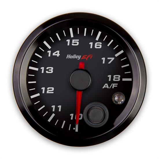 Holley EFI 553-131 EFI Air/Fuel Left Gauge, 2-1/16 Inch, Black/Black