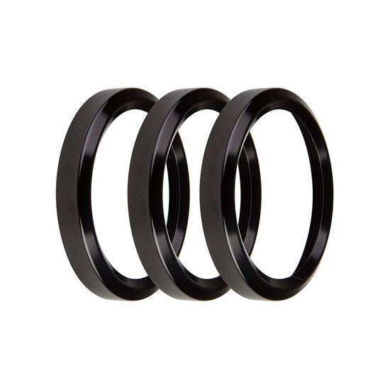 Holley EFI 553-145BK Replacement Bezels, 2-1/16 Inch, Black
