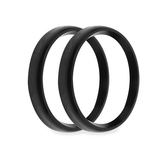 Holley EFI 553-146BKB Replacement Bezels, 3-3/8 Inch, Black, Bold
