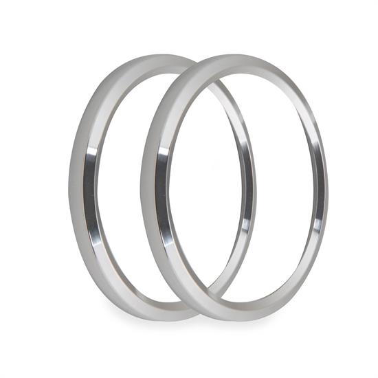 Holley EFI 553-146S Replacement Bezels, 3-3/8 Inch, Silver